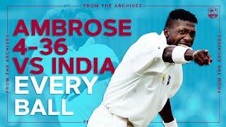 👀 Curtly Ambrose vs Sachin Tendulkar  ⏪ West Indies vs India 1997  📺 4 Wicket Spell EVERY Ball [upl. by Lonnie]