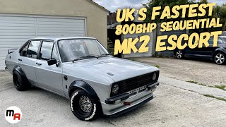 800BHP SEQUENTIAL HONDA S2000 POWERED MK2 FORD ESCORT  UKS FASTEST MK2 ESCORT [upl. by Earas]