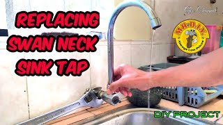 Replacing Swan Neck Sink Tap [upl. by Nollek136]