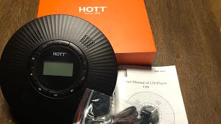 HOTT CD Player FM Car CD Player Bluetooth Portable CD Player [upl. by Harness217]