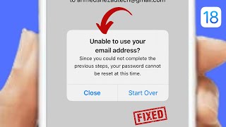 Apple Account Unable to Use Your Email Address  How to Fix [upl. by Airrehs]