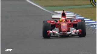 Formula1 2019  Germany  Mick Schumacher in Michael Schumachers F2004 Ferrari 1080p50 [upl. by Ariadne]