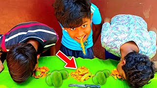 🤤👌Boys Green mango pickle Eating challenge🥵🔥മുക്കിൽ മുളകയാൽ തീർന്നു ഗായ്‌സ്  Hand Locked [upl. by Ahsitaf277]