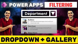 How to Filter a Gallery Based on Dropdown  Power Apps Tutorial [upl. by Asaph]