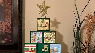 🎄Christmas Advent Calendar🎅🏻 Dollar Tree DIY [upl. by Nairehs]