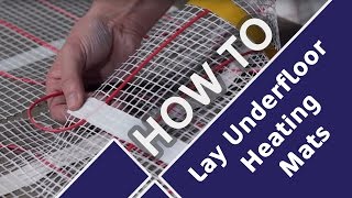 How to Lay and Install Underfloor Heating  Tiling Tips  Short Tutorial feat Craig Phillips [upl. by Drews860]