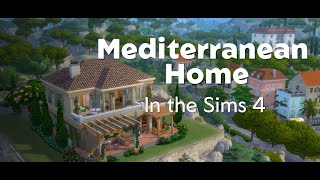 Sims 4 Build Italian Mediterranean Home [upl. by Nylrac]