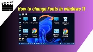 How To Change Windows 11 Font  Set Font Style In Windows 11 [upl. by Friend]