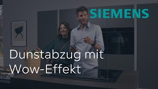 Optimale Absaugleistung Unauffällig Dämpfe beseitigen dank glassdraftAir  Siemens Dunstabzug [upl. by Wilscam928]