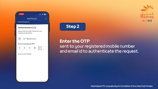 Bank With Ease  Reset password using email id or Debit Card on Mashreq Biz App  Mashreq UAE [upl. by Deana]