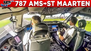 TUI Boeing 787 Cockpit Amsterdam🇳🇱 to St Maarten🇳🇱 [upl. by De]