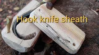 DIY hook knife quotsheathquot [upl. by Moraj]