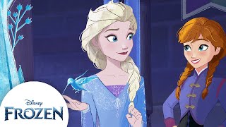 Elsa and Anna’s Ice Skating Escapades  Off the Page Adventures Arendelle Ice Calamity  Frozen [upl. by Rothenberg]