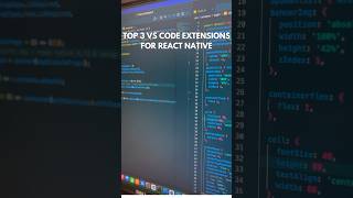 Top 3 MustHave VS Code Extensions for React amp React Native [upl. by Dann]