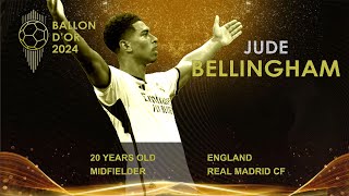 BALLON DOR 2024  JUDE BELLINGHAM  THE NEW BIG STAR ON BALLON DOR LEVEL [upl. by Eicaj]