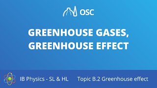 Greenhouse gases and greenhouse effect IB Physics SLHL [upl. by Hales492]