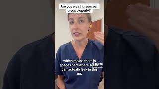 Ask an Audiologist How to Wear Ear Plugs [upl. by Yenffad636]