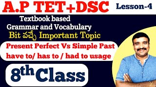 AP TETDSC Textbook based Grammar and Vocabulary Class8Murthysir [upl. by Albarran906]