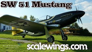 ScaleWings SW51 Mustang by Scale Wings Aero Expo Friedrichshafen Germany [upl. by Ayidan]