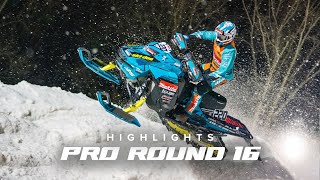 Amsoil Championship Snocross 2022  Pro Round 16 Highlights [upl. by Zeitler450]