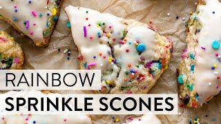 Rainbow Sprinkle Scones  Sallys Baking Recipes [upl. by Eninnaej]