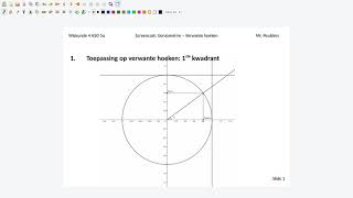 Herleiden van goniometrische getallen naar het eerste kwadrant [upl. by Mosera]