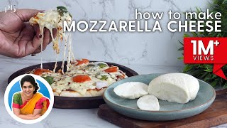 How to make Mozzarella Cheese at Home  2 Ingredient Pizza Cheese  मोजरेला चीज़  Pankaj Bhadouria [upl. by Ian]