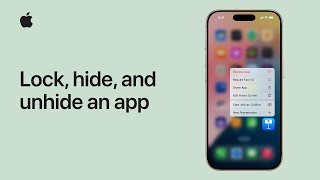 How to lock hide and unhide an app on iPhone or iPad  Apple Support [upl. by Eemyaj]