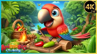 New Parrot Song For Kids  Animagic Kidsstudio [upl. by Hesta]