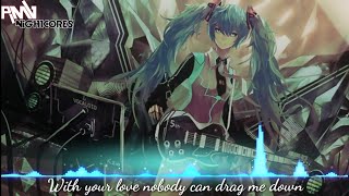 Nightcore Drag Me DownFemale Rock versionLyrics [upl. by Ainoek881]