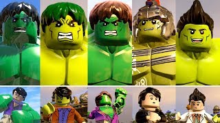 LEGO Marvel Hulk Transformations in LEGO Marvel PC Games [upl. by Einrae]