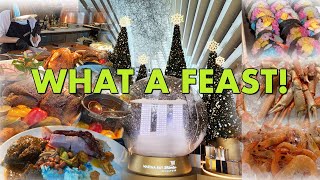 RISE Restaurant festive buffet  Marina Bay Sands Part 1 [upl. by Sihtam]