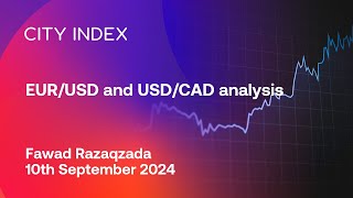 EURUSD and USDCAD analysis  September 10 2024 [upl. by Zealand21]