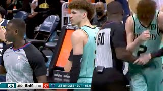 LaMelo Ball Gets WILD Technical Foul For Aggressively PUSHING A Referee [upl. by Akilam852]