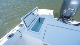 Sportsman Masters 227 Bay Boat  25Gallon Rear Livewell w ProAir [upl. by Jehius]