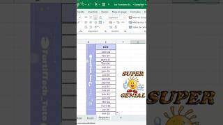 Générer des dates automatiquement avec la poignée de recopie exceltips astuce excel tutoriel [upl. by Ricki637]