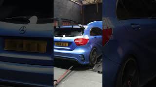 MERCEDES A45 STAGE 1 MAP AND DYNO automobile mslperformance mechanic car tuning [upl. by Valry]