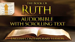 Holy Bible with Text  Book of RUTH  Contemporary English Audio Bible [upl. by Terris]