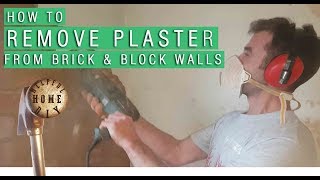 How to remove plaster from brick walls the easy way [upl. by Kathleen]