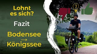 Lohnt sich der BodenseeKönigssee Radweg Unser Fazit [upl. by Yltnerb817]