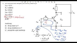 Tranzistorska sklopka  primjer 1 [upl. by Inavihs213]