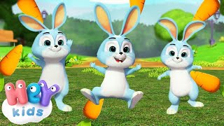 Les Petits Lapins  Comptines pour maternelle  HeyKids Français [upl. by Datnow713]