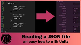 Reading a JSON file  an easy how to with Unity3d [upl. by Gnoud204]