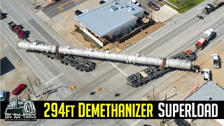 Demethanizer Tower Superload  Lone Star Transportation [upl. by Gratianna90]