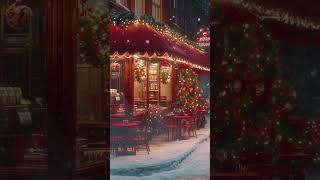 Cozy Jazz Music amp White Snow Cafe Ambience ☕ Instrumental Relaxing Jazz Music For Relax Study Work [upl. by Granlund630]