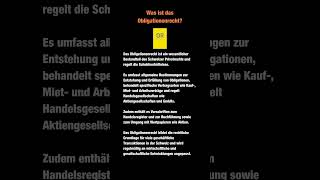 Was ist das Obligationenrecht [upl. by Leroi]