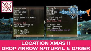 How To Get Arrow Natural amp Dagger From Event Xmas  quotLOCATIONquot  Toram Online [upl. by Neyuh832]