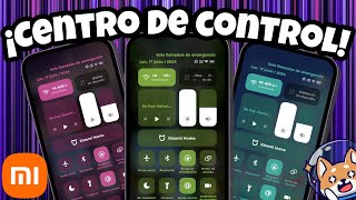 😍Actualiza y PERSONALIZA Tu Xiaomi Con este Centro de Control de HyperOS🔥Temático Android 15 [upl. by Nairehs]