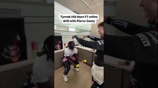 Tyreek Hill Does F1 Formula 1 Reflex Drill with Pierre Gasly INSANE SKILLS [upl. by Auahsoj]