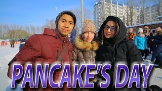 Hari Pancake di Rusia  2018 vlog [upl. by Adnek]